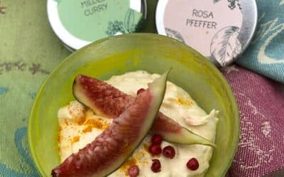 Curry Frischkäsecreme mit Feigen