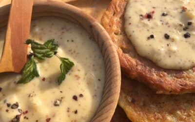 Dip mit buntem Pfeffer